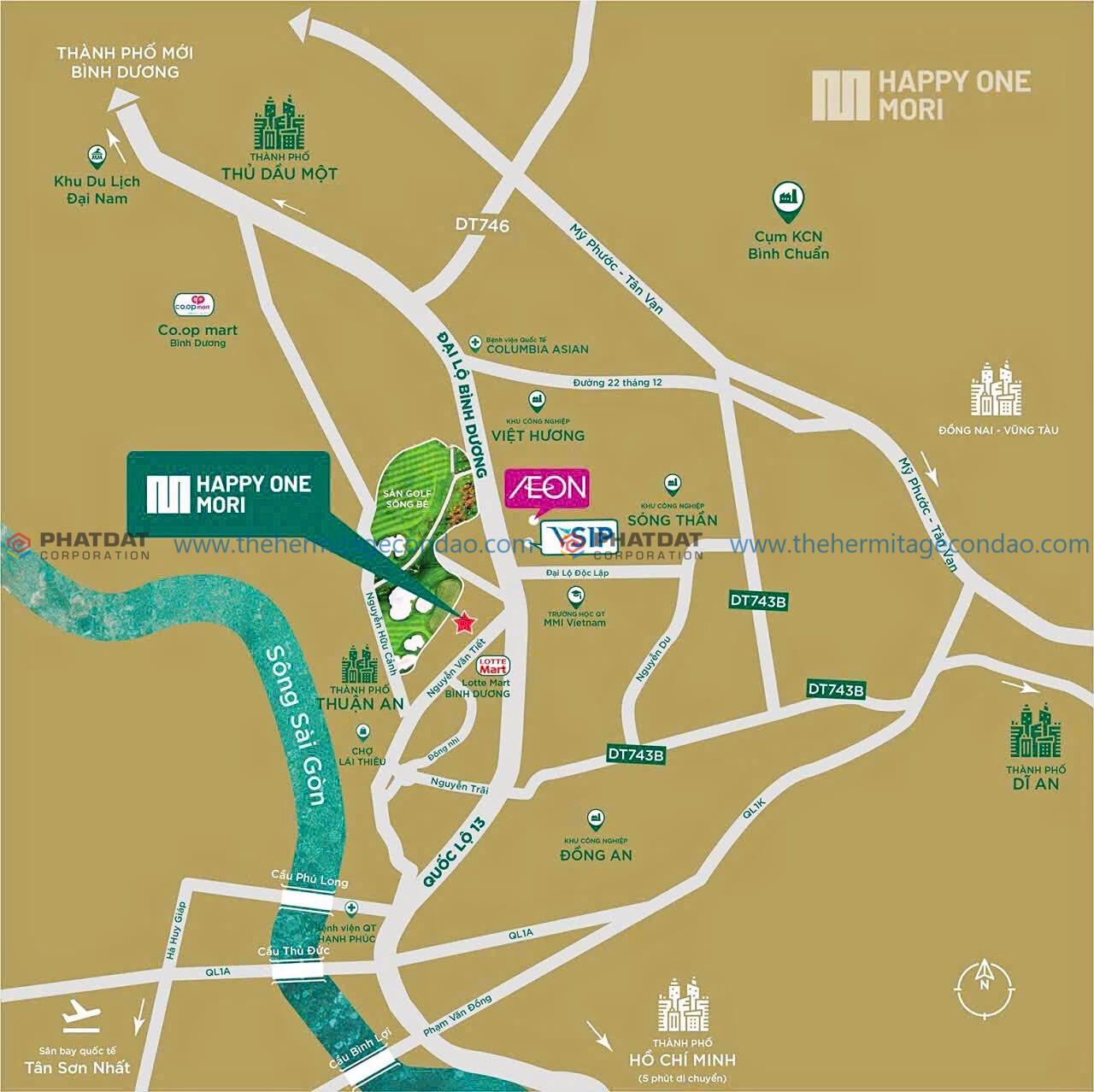 Vị Trí Happy One Mori